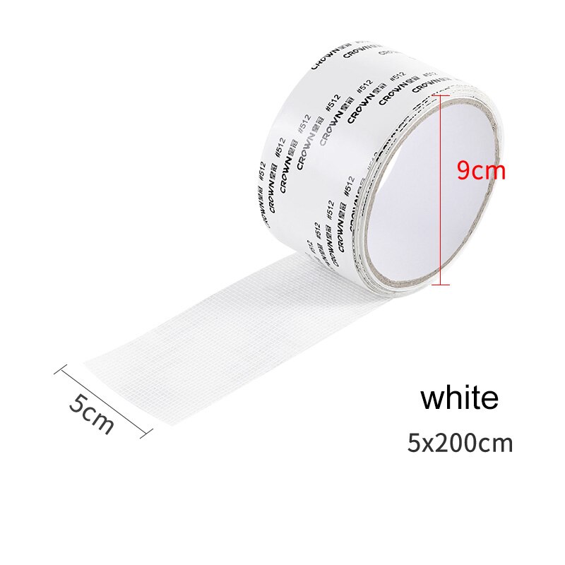 Zelfklevende Screen Reparatie Tape Venster Deur Waterdichte Patch Super Fix Anti-Insect Deur Klamboe Mesh Gebroken gaten Reparatie: White
