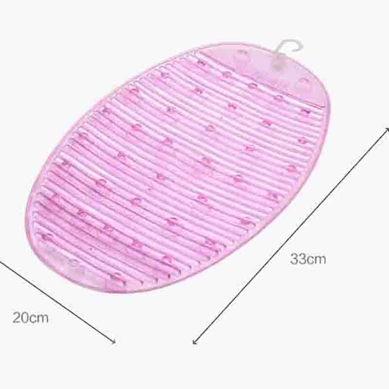Mini prancha de lavar roupa, dobrável, em silicone oval colorido, para banheiro