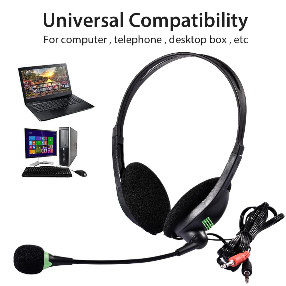 ! USB Headset Comfortable Lightweight Wired Business Headphones with Noise Cancelling Microphone: Default Title