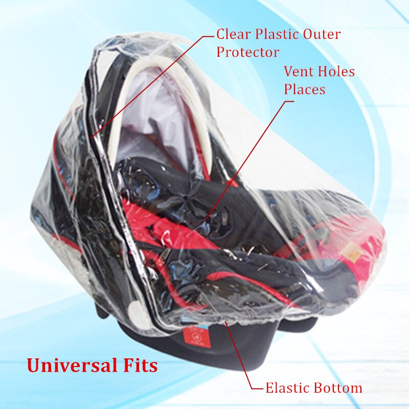 Alwaysme universal bilbarnstol regnskydd vinyl väderskydd passar doonagracomaxi cosi,ventilationshål vattentät,snödammtät