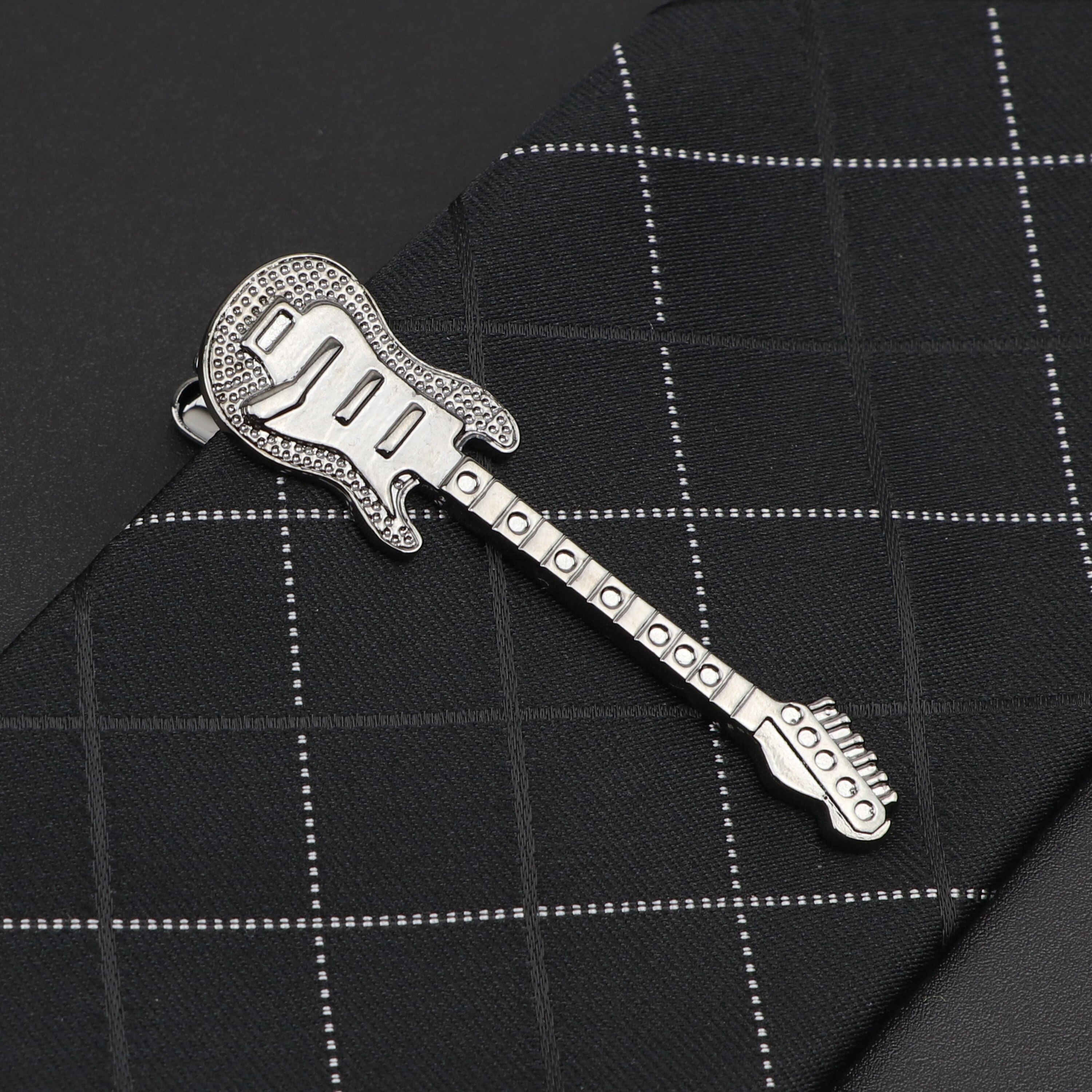 Men's Metal Tie Clip Luxury Airplane Beard Sword Dinosaur Pen Guitar Shape Wedding Party Bar Tie Accessories