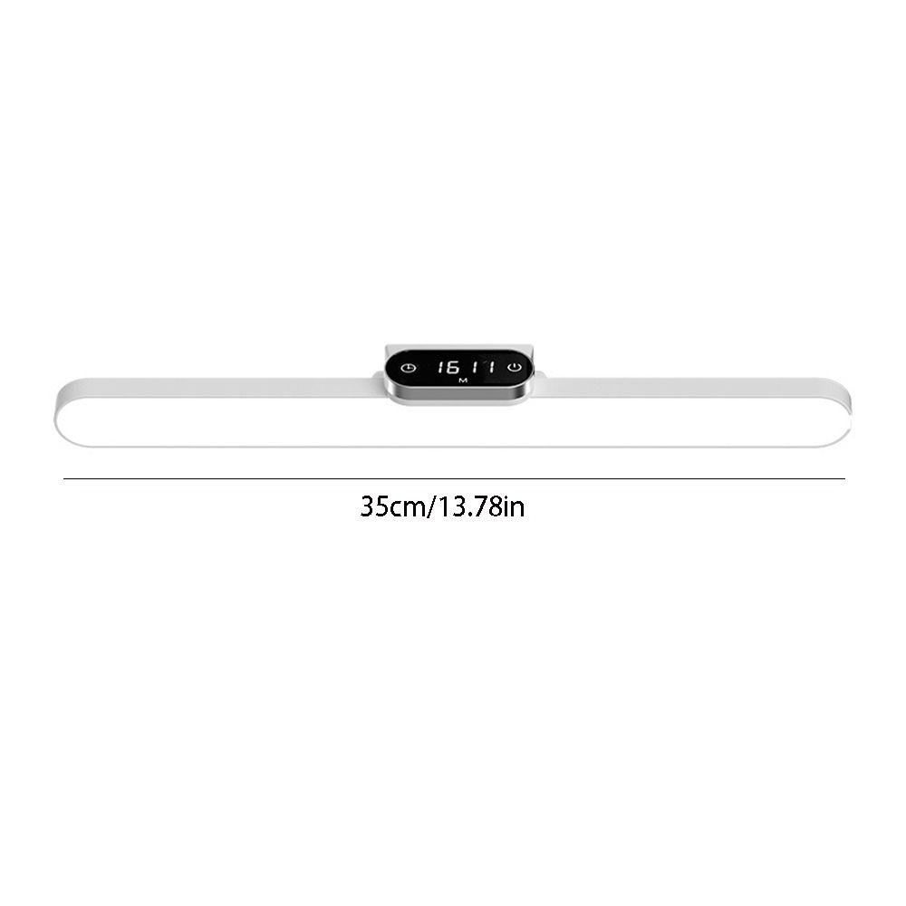 Tijdweergave leestafellamp traploos dimmen magnetische voet led bureaulamp usb oplaadbaar afstandsbediening wandlamp kast