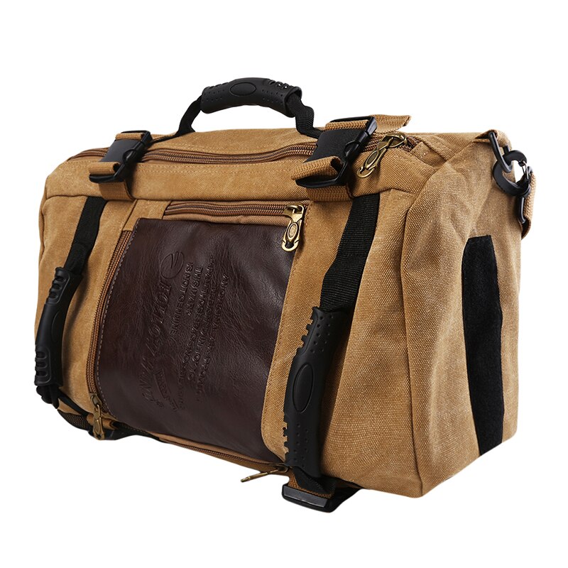 Vandtæt rejse rygsæk stor kapacitet rejsetasker afslappet sports tasker skulder taske rygsække til mænd træningstasker forsyninger: Khaki
