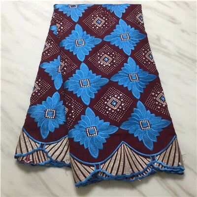 Tissus en dentelle suisse, tissus en coton africain, tissus en dentelle voile de suisse, broderie de , en suisse, style dubaï, 5yards: 5