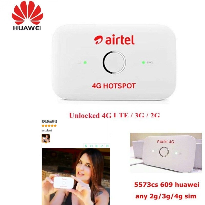 Desbloqueado Huawei E8372 E8372h-153 E8372h-608 con 2 uds antena 150M Wingle módem LTE