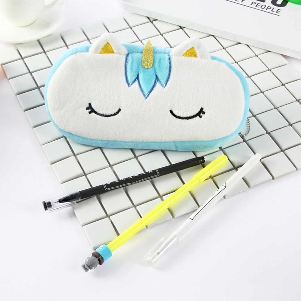 Cute Unicorn Pencil Case Plush School Pencil Cases Bag Stationery Pencil case Kawaii Pencil Case For Girls School Supplies Tool