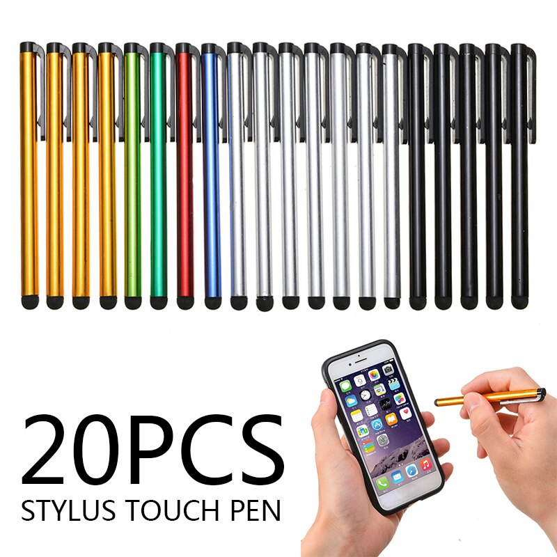 20 Stks/partij Universele Capacitieve Pen Touch Screen Stylus Potlood Voor Ipad Samsung Tablet Smartphone Mobiel Touchscreen Pen