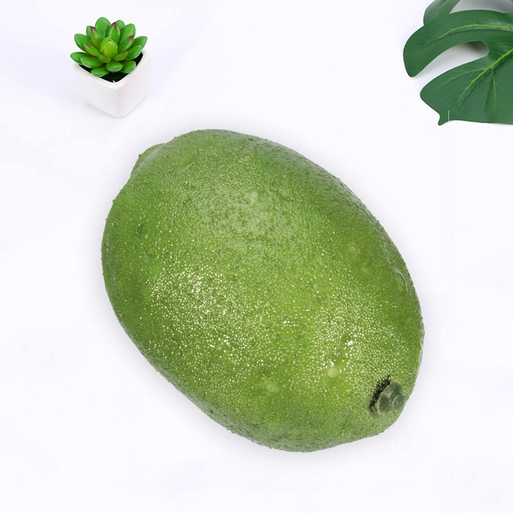 10X limones artificiales limones de plástico de imitación de decoración para el hogar manualidades limones artificiales estilo