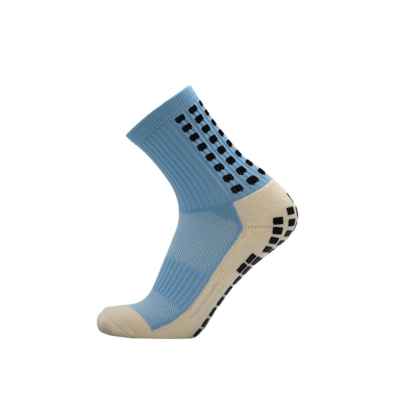 Deporterer nuevos calcetines de fútbol antideslizantes algodón fútbol greb calcetines hombres calcetines (el mismo tipo que el tru: Himmelblå