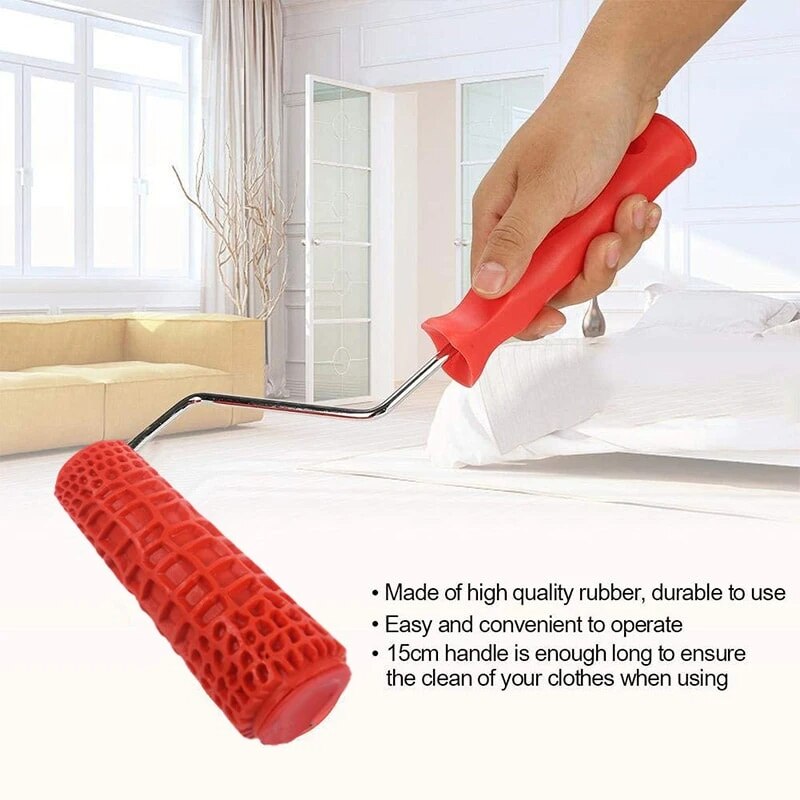7inch Imitation Brick Pattern Embossing Cylinder Wall Paint Roller Brushes Diatom Mud Construction Tool