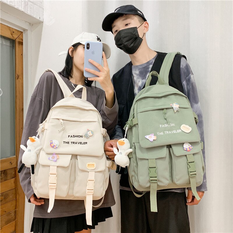 Moda wodoodporne kobiety plecaki nylonowa płócienna torba na ramię kobieta Bagpack duże tornistry szkolne dla nastolatka