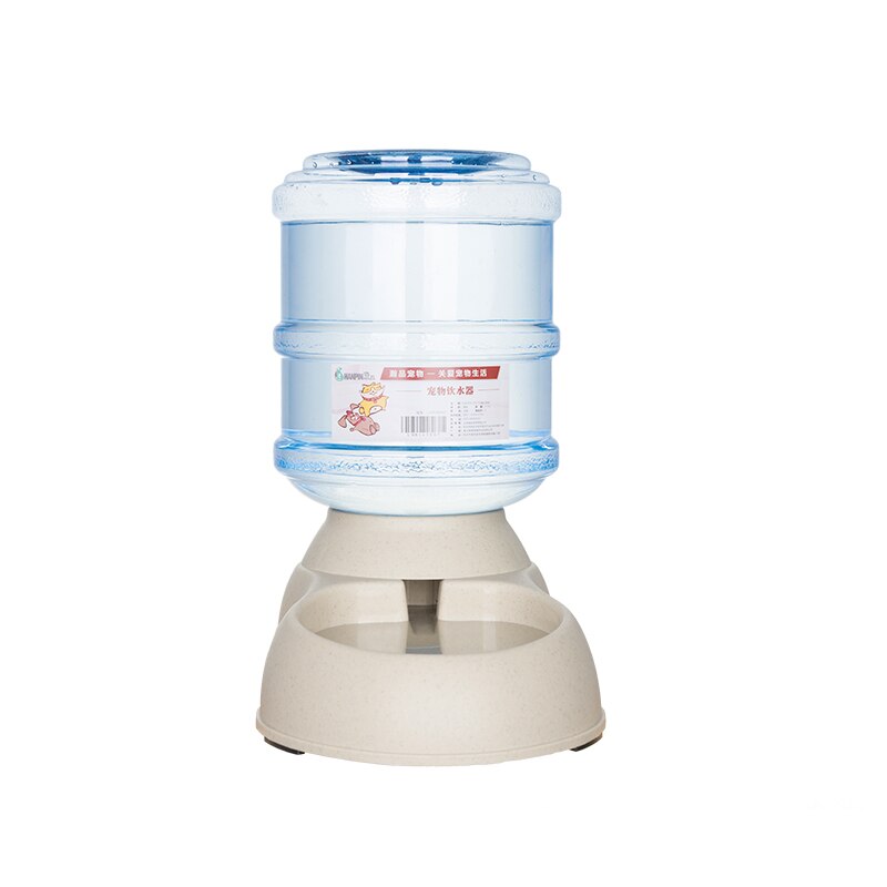 3.75l Automatic Food Water Pet Feeder Plastic Dog Food Bowl Water Dispenser For Dog Cat Dog Drinker: Drinking grey