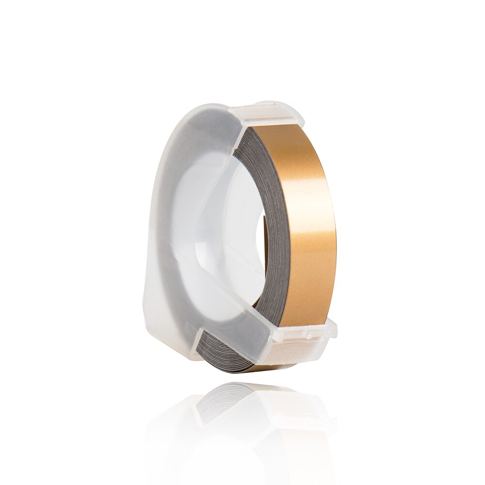 Mieszane kolory 3D PVC tłoczenie DIY taśma z etykietami kompatybilny Dymo 1610 12965 1540 1880 motex E-101 instrukcja drukarka etykiet ręcznie robione: champagne gold
