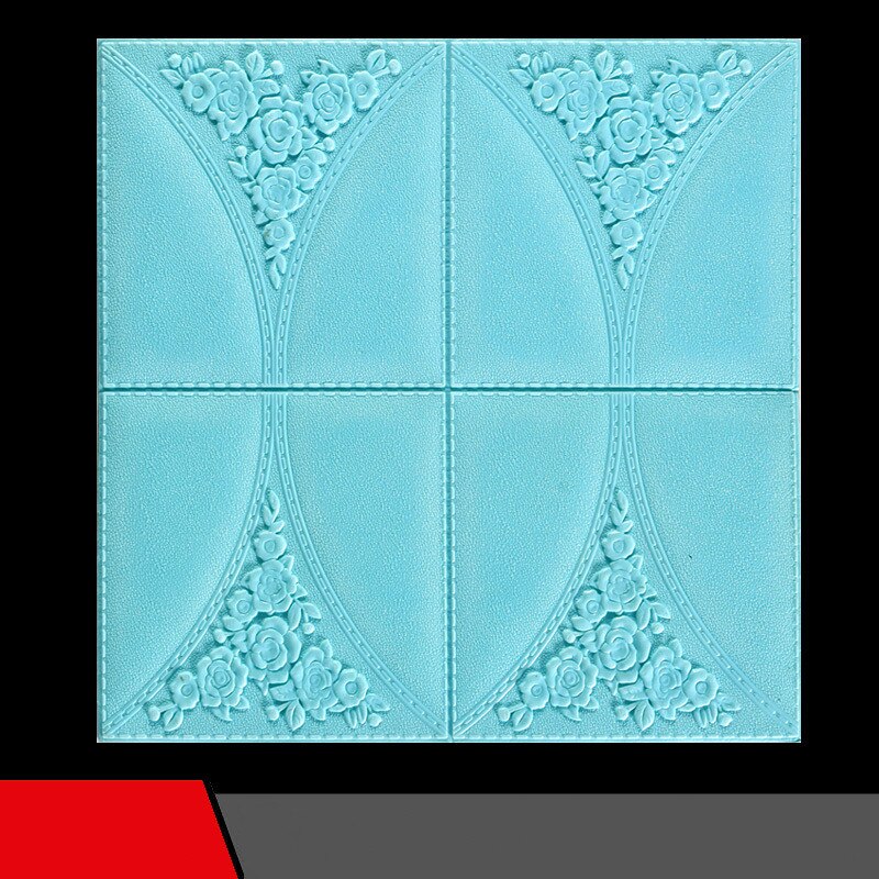 3D Waterproof Wallpaper Faux Leather Foam Self Adhesive Wallpaper for Living Room Bedroom Kids Room DIY Wall Stickers Background