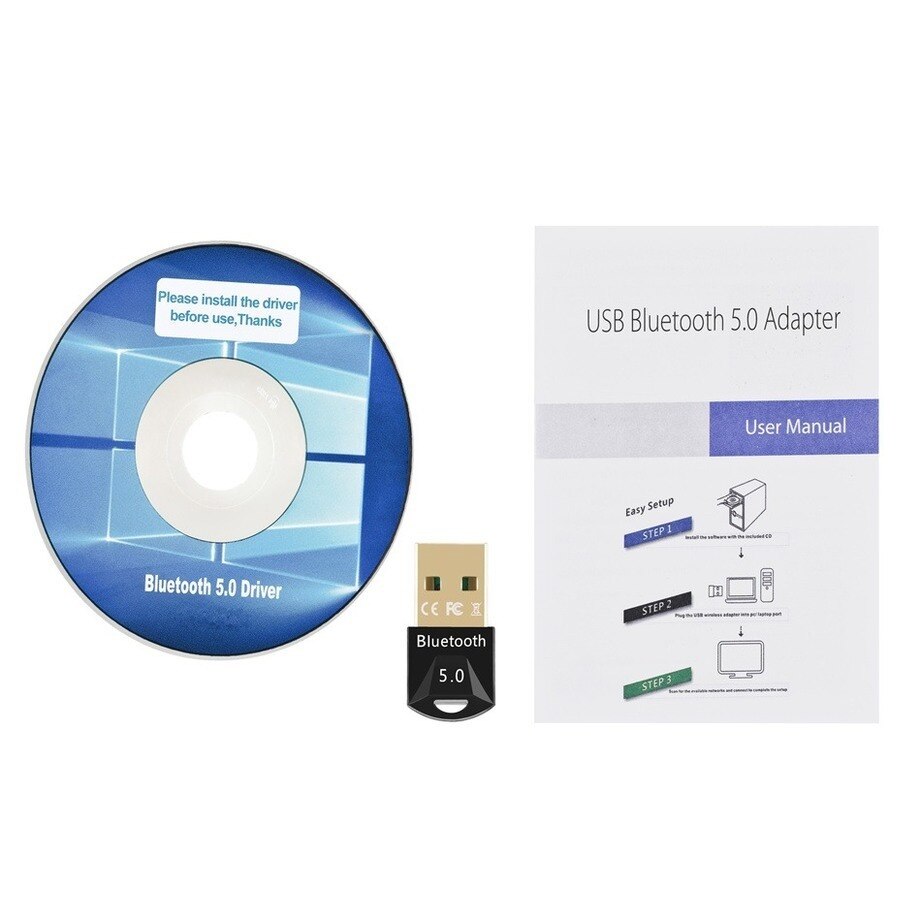 USB Bluetooth Adapter 5.0 Bluetooth Receiver 5.0 Dongle High Speed Transmitter Mini Bluetooth USB Adapter For PC Laptop Computer