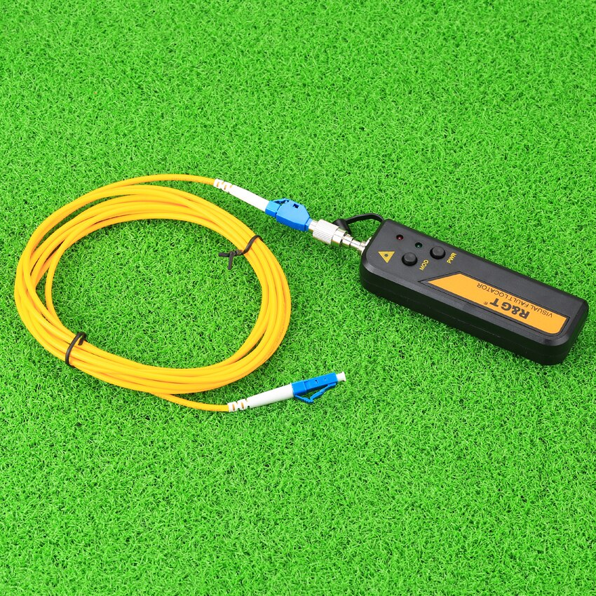 KELUSHI 1-30mW Sorgente di Luce Rossa Mini Visual Fault Locator Cavo In Fibra Ottica Tester LC/FC/SC/ST Adattatore Cavo In Fibra Ottica CATV