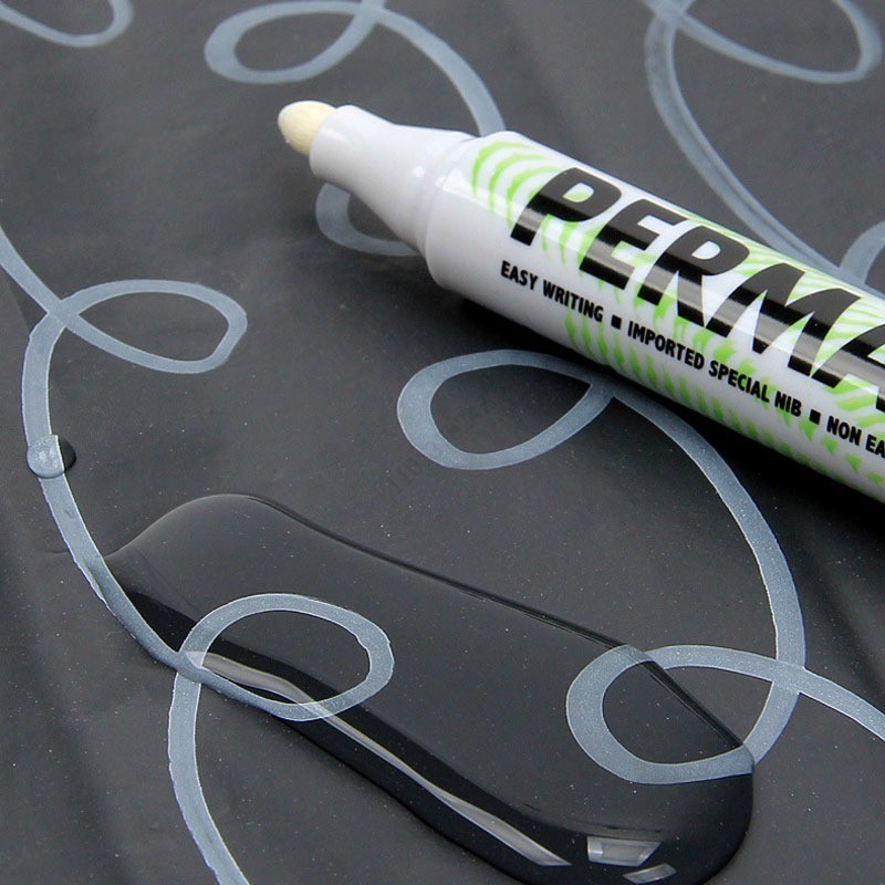 1/2/5 Stuks Olieachtige Witte Marker Pen 3.0Mm Olieachtige Waterdichte Witte Gel Pennen Schrijven Tekening Graffiti Briefpapier Wrting Schoolbenodigdheden