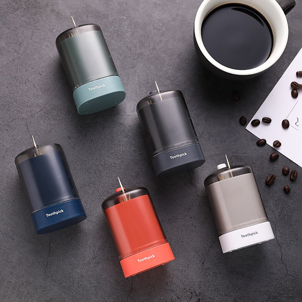 Avancé automatique Pop-up cure-dents support de la boîte conteneur Portable cure-dents distributeur blé paille ménage boîte de rangement # GH