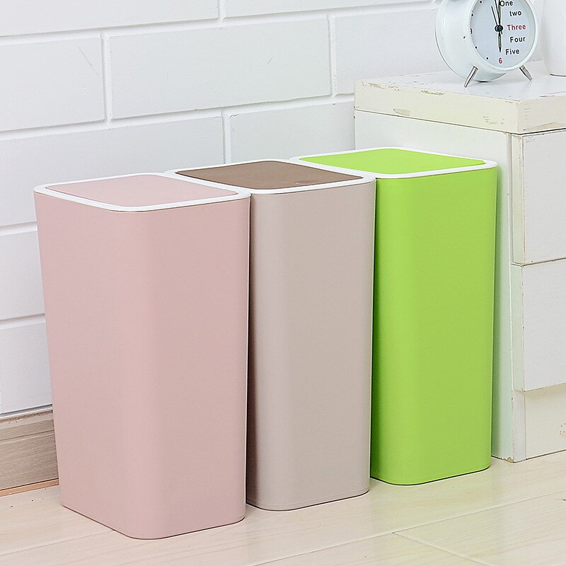 kitchen trash cans recycle bin cubo basura reciclaje cube garbage recycling living room waste Press The Cover garbage bin