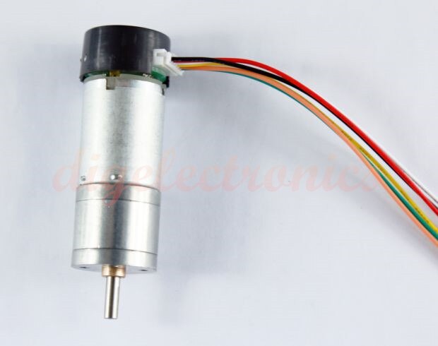 25 / 37mm DC Gear Motor Encoder 9V / 12V High Torque Brushed Geared Hall Sensor Test Speed Motor for Robot Smart Car Toy Model: 9V  25 Motor