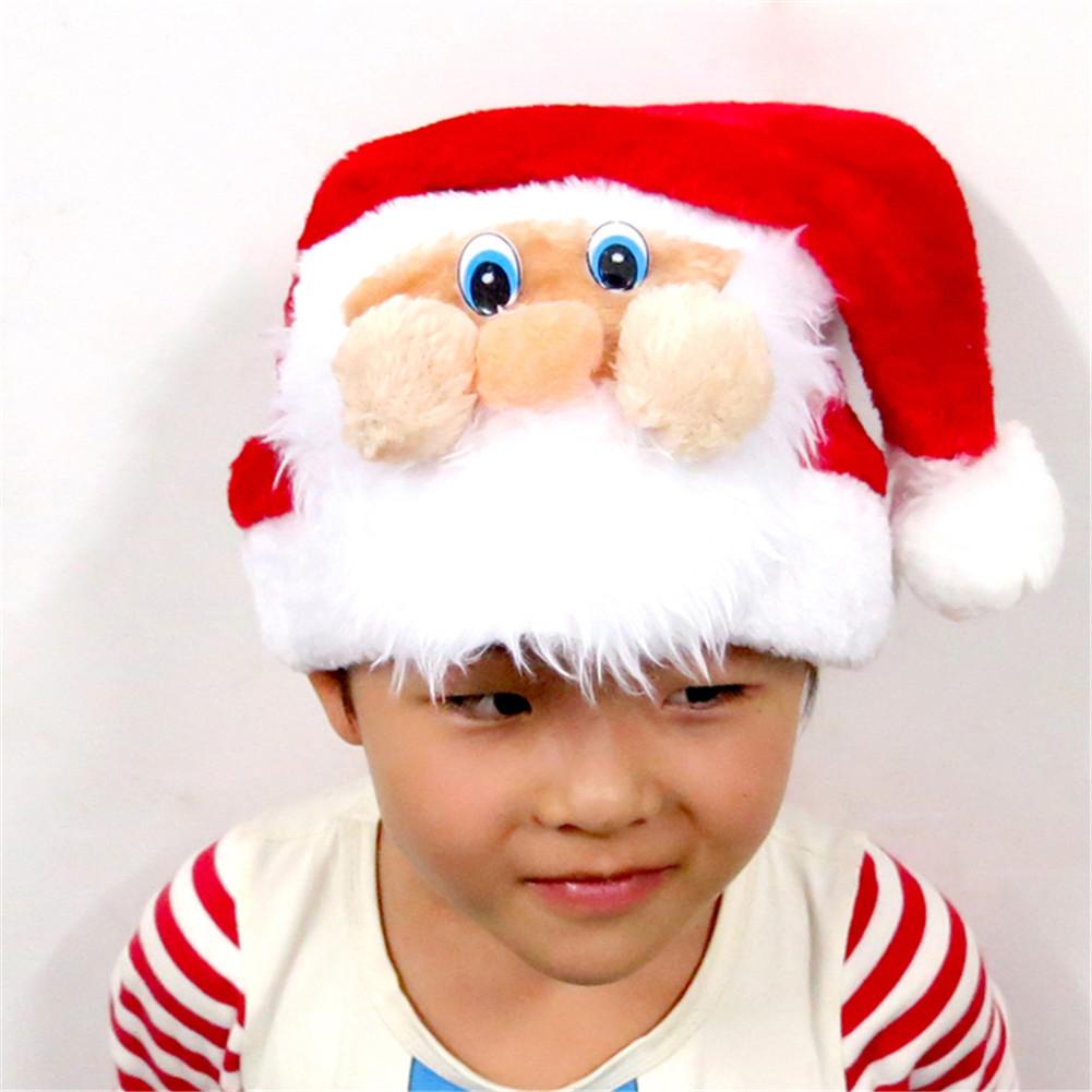 Christmas Hats Caps Santa Claus Xmas Cotton Cap Christmas Year Cap Merry Christmas Decoration