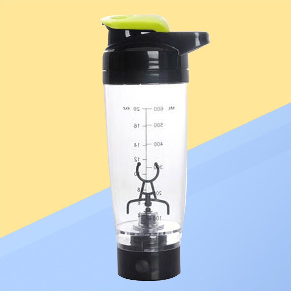 1 Pc Protein Shaker Bottle Vortex Mixer Tornado Shaker Cup 600ml Automatic Portable Battery Operated Stirring Shaker