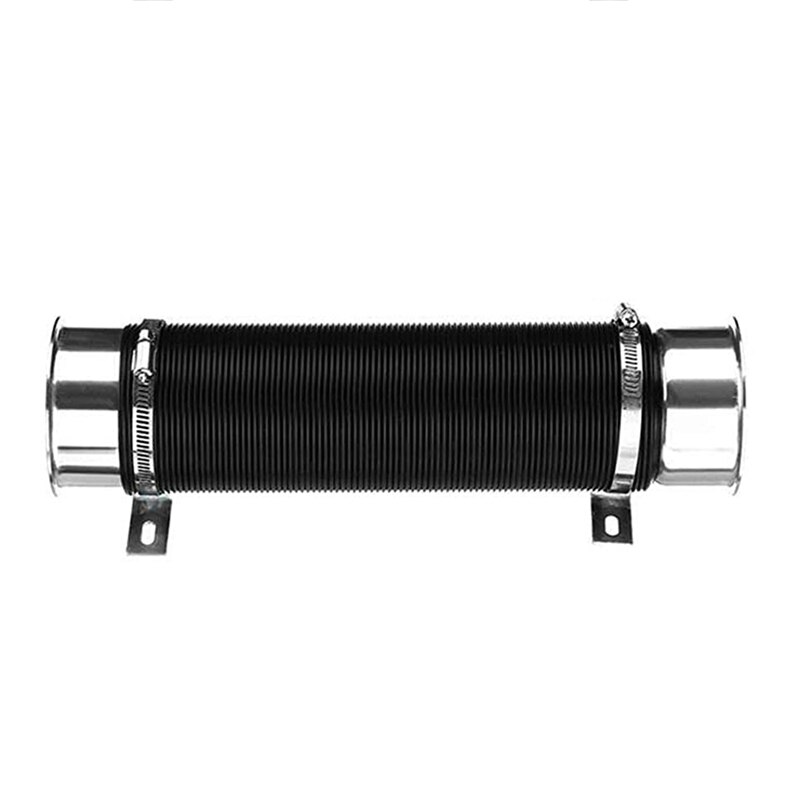 76mm 1M Car Air Filter Intake Cold Pipe Flexible Duct Feed Hose Kit with Tuyere Inlet Clamp Tube Hose Air Intake Pipe