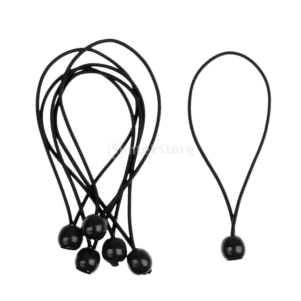 6 pieces 5.9 " heavy duty ball bungee rope flag pole tying elastic cord tarpaulin canopy straps tent accessories