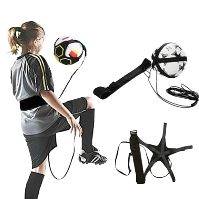 Football Kicks Trainer Home Fitness Soccer Ball Juggling Football Juggle Training Juggler Belts