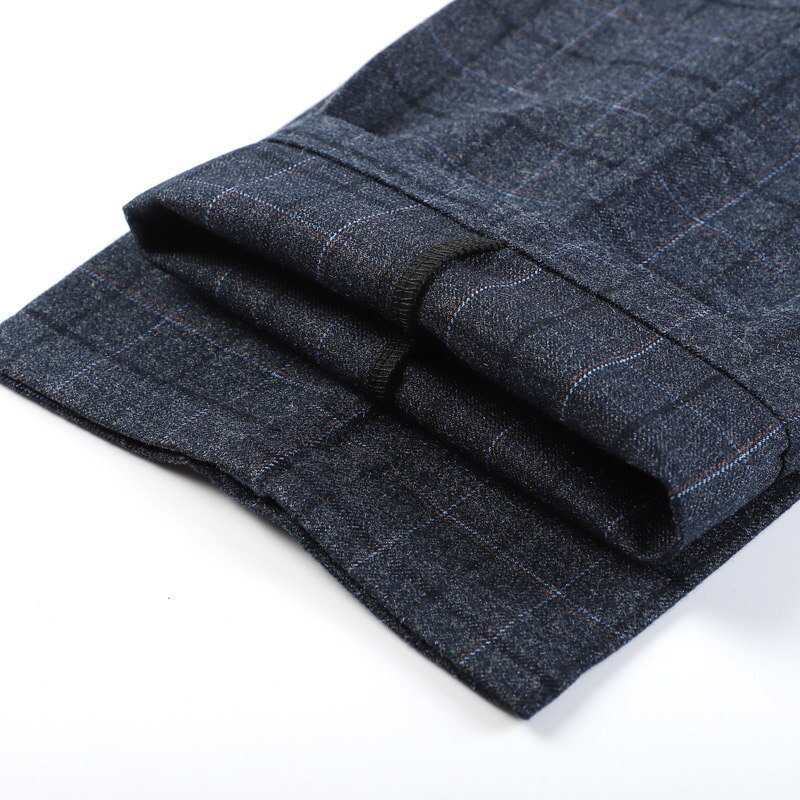 Lente Winter Plaid Mannen Formele Broek Business Kantoor Pak Broek Slim Fit Clasic Mannen Jurk Broek Pantaloni Tuta Uomo
