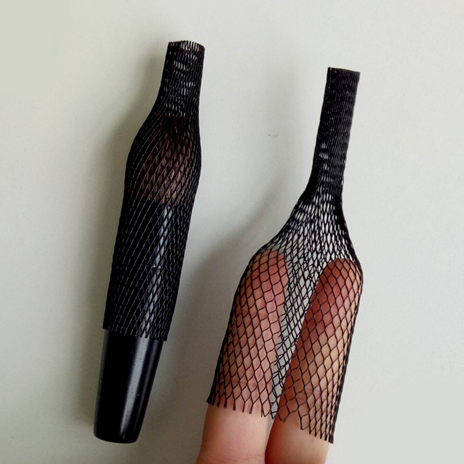 Filet de protection pour pinceaux de maquillage, maille élastique, accessoire de beauté, cosmétique, couverture du stylo, filet sous gaine, outil sans brosses, 50pcs