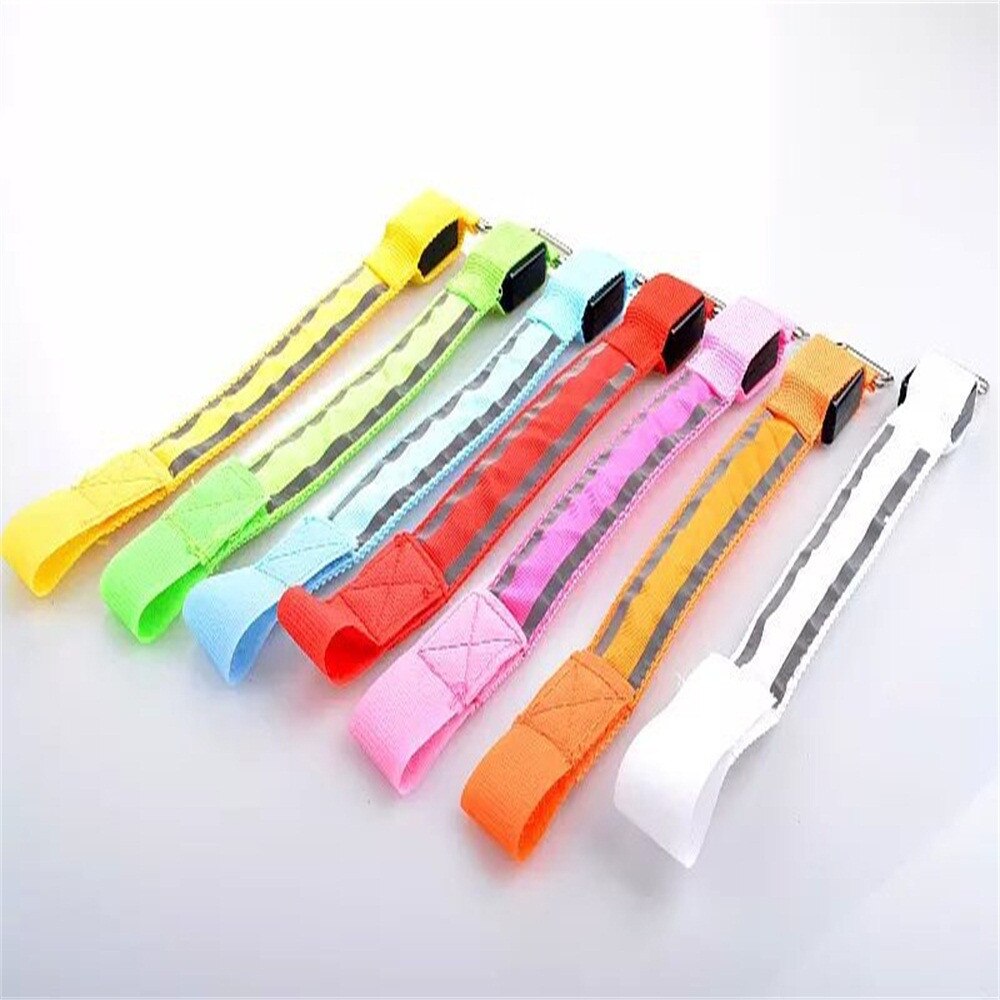 Fietsen Lichtgevende Armband Reflecterende Led Light Arm Armband Strap Veiligheid Riem Voor Night Running Fietsen Riem Veiligheid # j2p