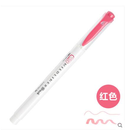 Zebra WFT8 MILDLINER Weichen Pinsel Stift + Harte Spitze Textmarker Doppel Spitze Japan Pastell Farben Marker Stifte: Herr