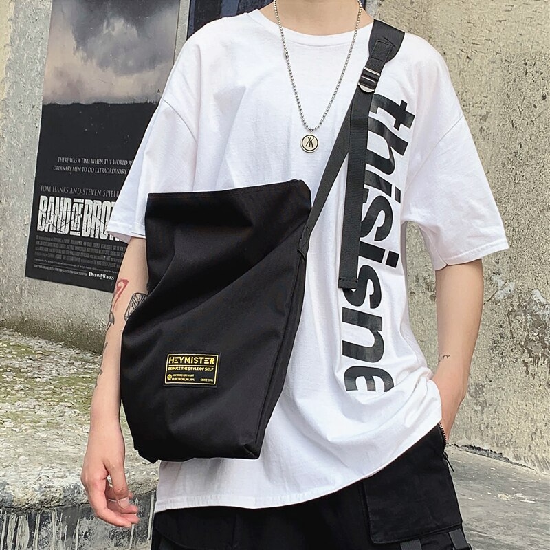 Original Aizatly Messenger bag couple Japanese casual large-capacity shoulder bag ins hip-hop simple satchel