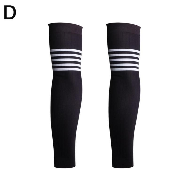 Reflective Sports Arm Compression Sleeve Basketball Sunscreen Arm Warmer Protection UV Volleyball Bands Running Cycling Sum A1K1: D L