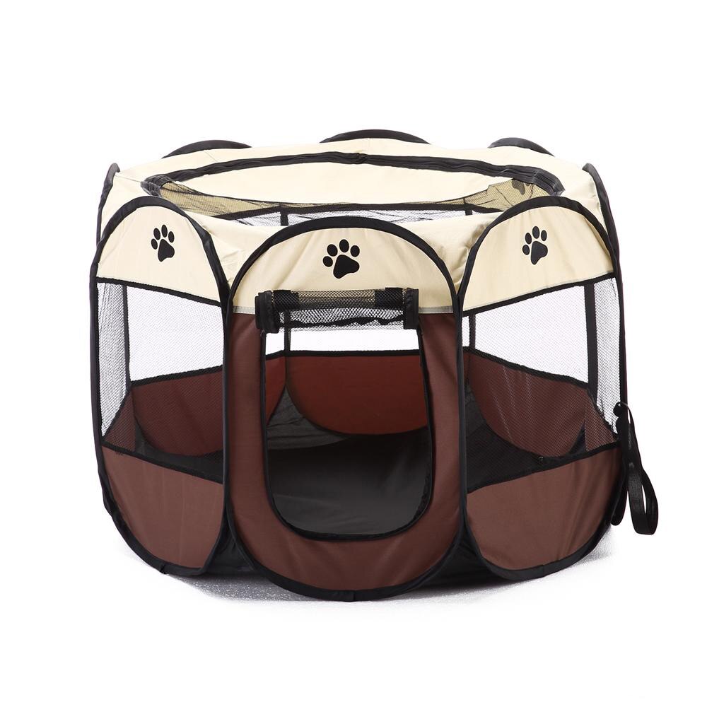 Łóżko dla zwierząt przenośny namiot dla zwierząt domowych składany psia buda klatka namiot dla kota i psa kojec szczeniak hodowla łatwy w obsłudze ośmiokątny kojec
