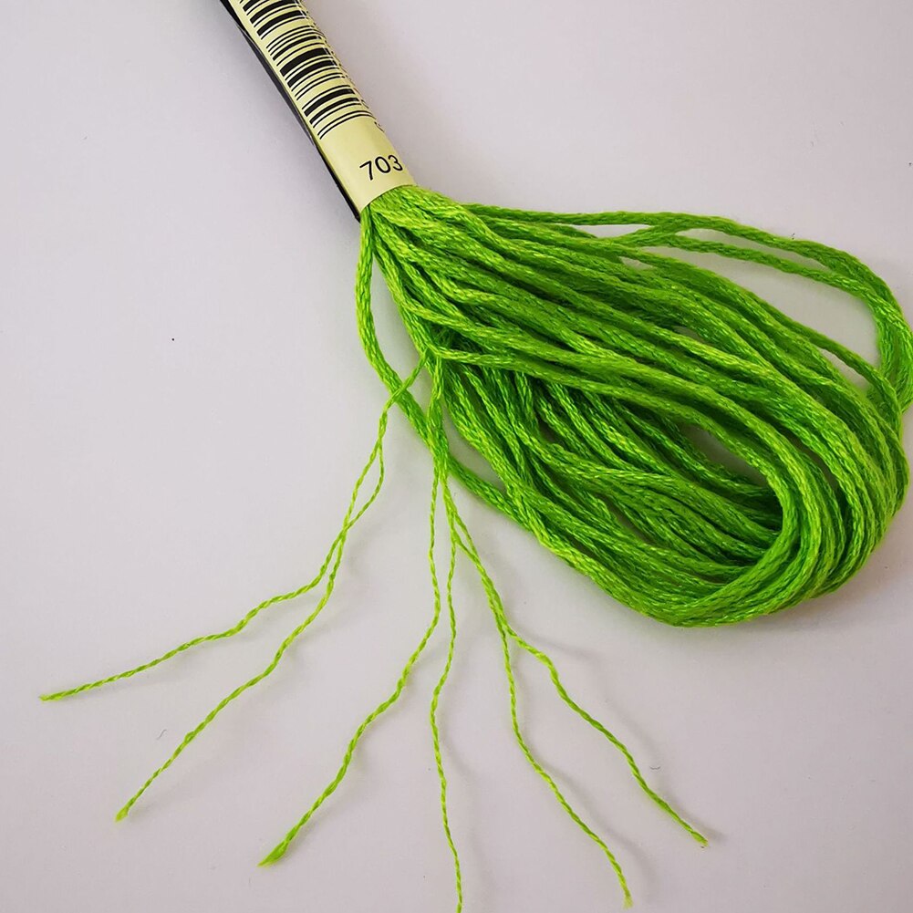 50 Skeins Rainbow Color Embroidery Thread Cross Stitch Floss with 12 Bobbins