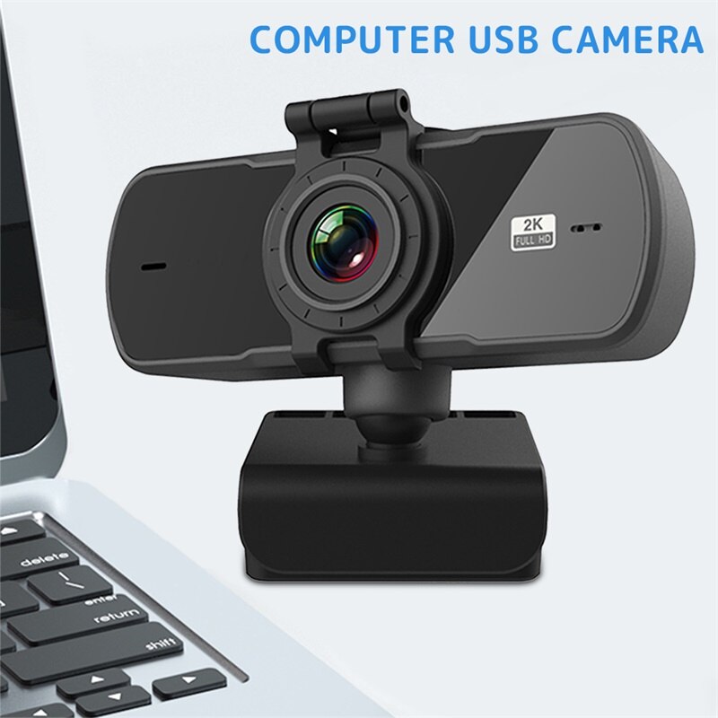 HD 2K Webcam Full Web Camera With Microphone Autofocus 2MP Willkey Webcams For PC Laptop Live Conference Video Online Class
