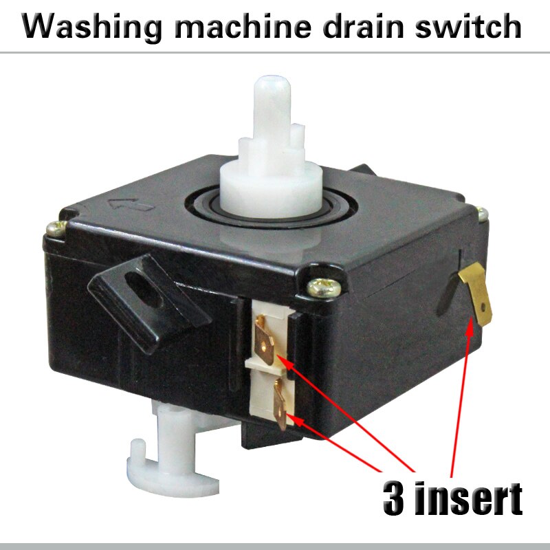 General purpose semi - automatic two - cylinder washing machine drain switch light standard conversion oblique lug three insert