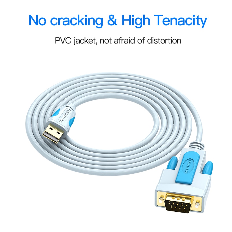Vention USB to RS232 COM Port Serial PDA 9 DB9 Pin Cable Adapter Prolific pl2303 for Windows 7 8.1 XP Vista Mac OS USB RS232 COM