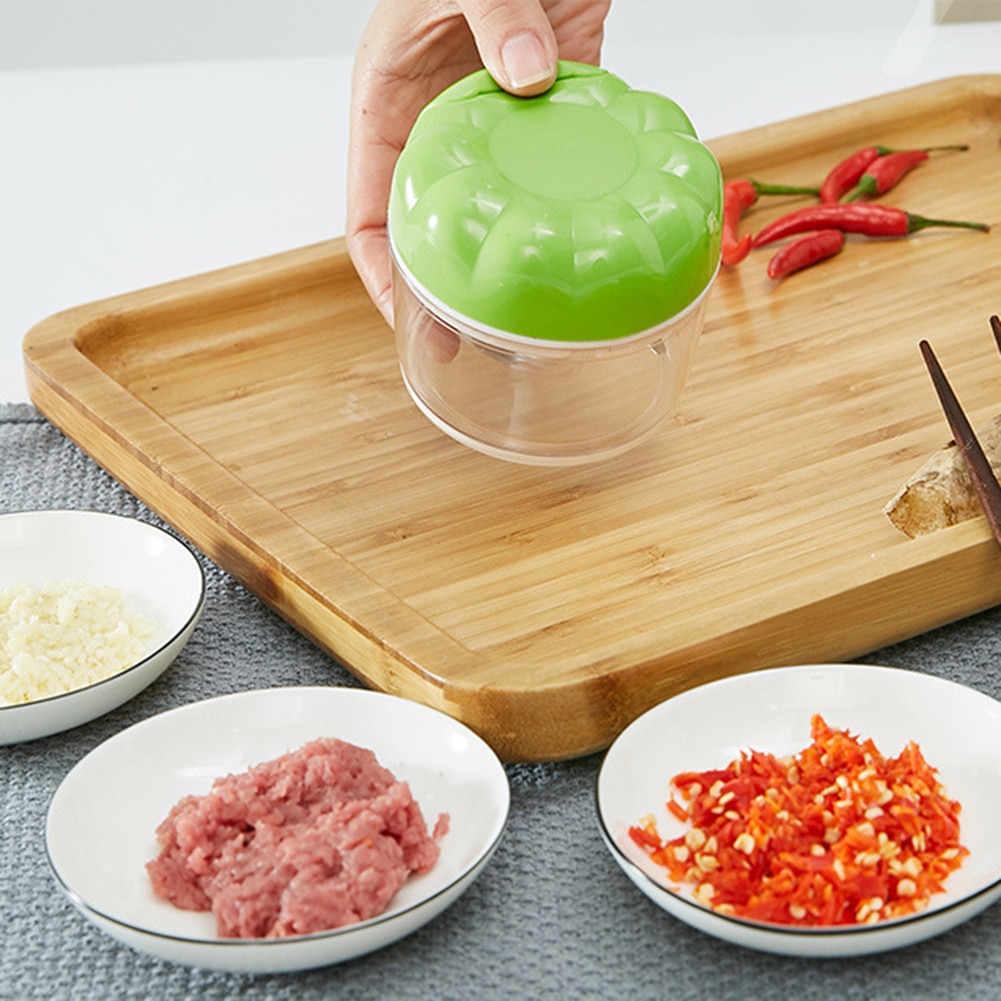 Ingefær løg masher hånd træk hvidløg press multifunktion mad vegetabilsk chopper squeezer knuser køkken gadget skæremaskine