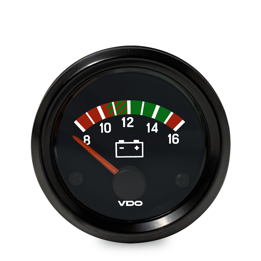 12V/24V VDO Voltmeter Dieselgenerator Set Zubehör Spannungsmesser 8-16V 16-32V