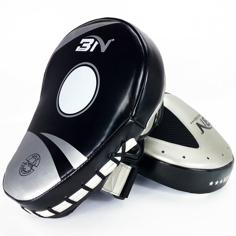 Arc-shaped Sparring Targets Thai Kick Pad Kit Karate Training Mitt Focus Punch Pads Sparring Boxing Bags: Light Grey