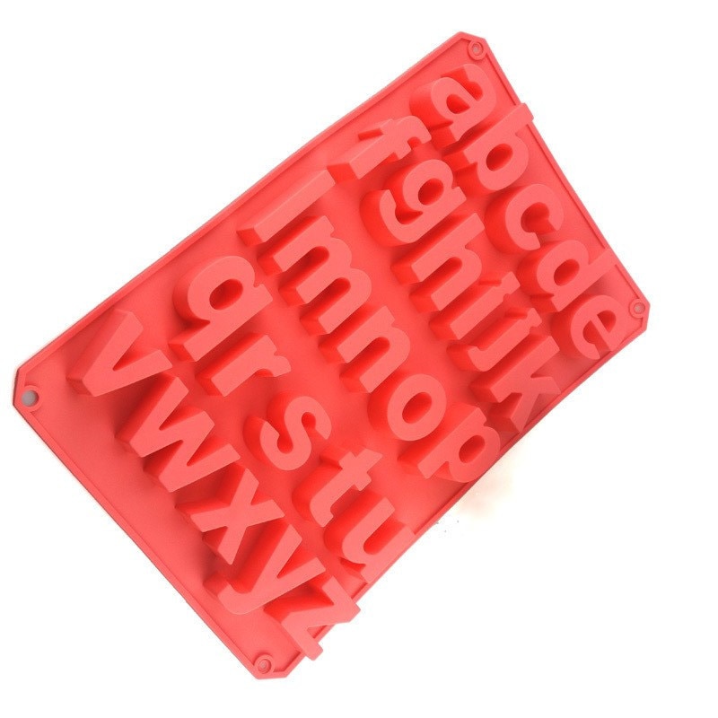 1Pc Grote Mallen Cijfers Letters Siliconen Mal 3D Fondant Mold Taarten Decoreren Gereedschap Diy Keuken Bakvormen