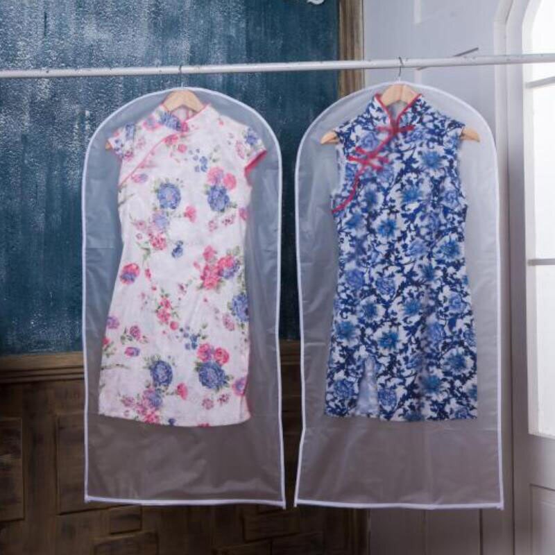 Transparent dust cover clothes storage bag closet wardrobe hanging organizer Suit Bag Moth Proof Garment Bags Home organizer