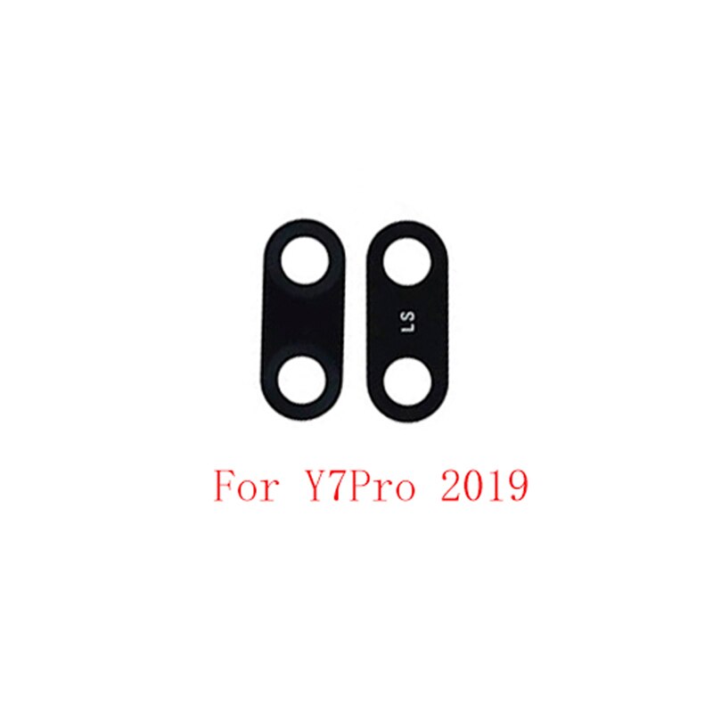 2pcs Back Rear Camera Lens Glass For Huawei Y6 Y7 Y7 Y9 Y9 Camera Glass Lens Replacement Repair parts: For Y7Pro 2019