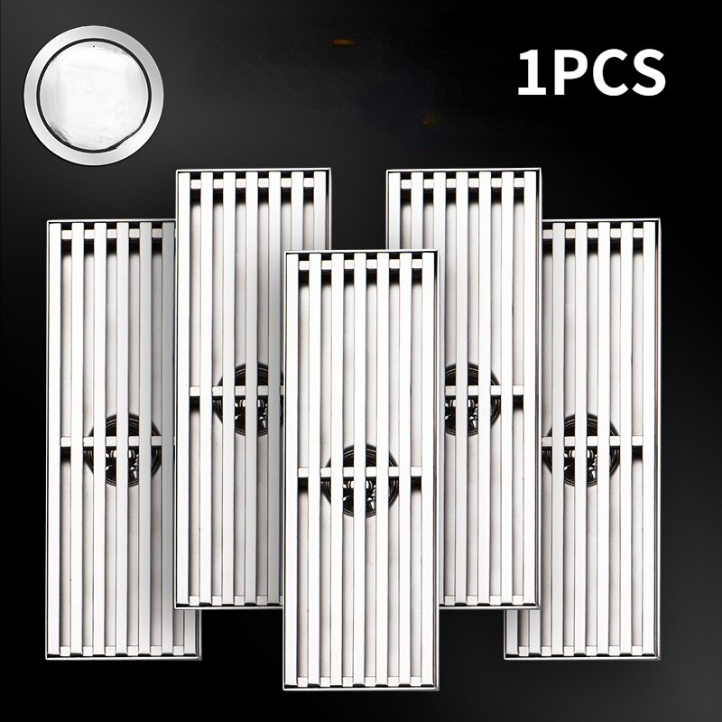 304 Stainless steel rectangular floor drain grate shower grill drain floor waste grate