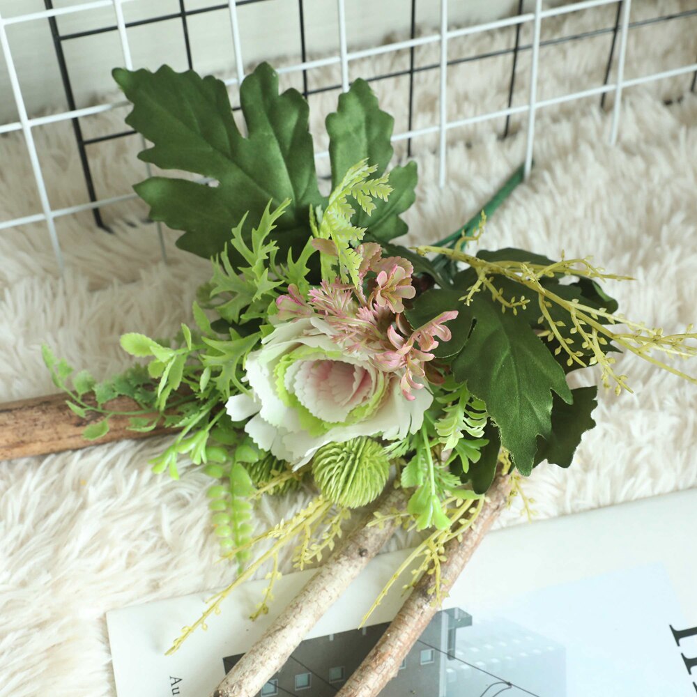 SEINHIJO 3D Muur Decor Bloem Kunstmatige Wall Art 18cm Dia. Geel Anjer Stijl met Haken Gat Keramische (Haken Inbegrepen