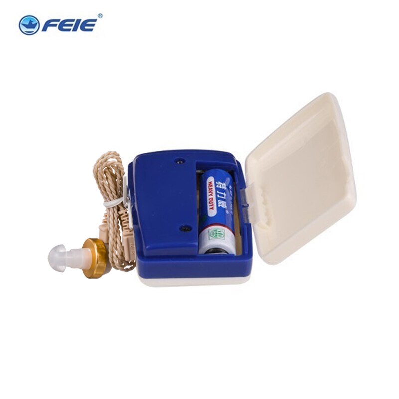 Super Power Body Worn Pocket High Power Wired Box Mini Hearing Aid Sound Amplifier S-6A