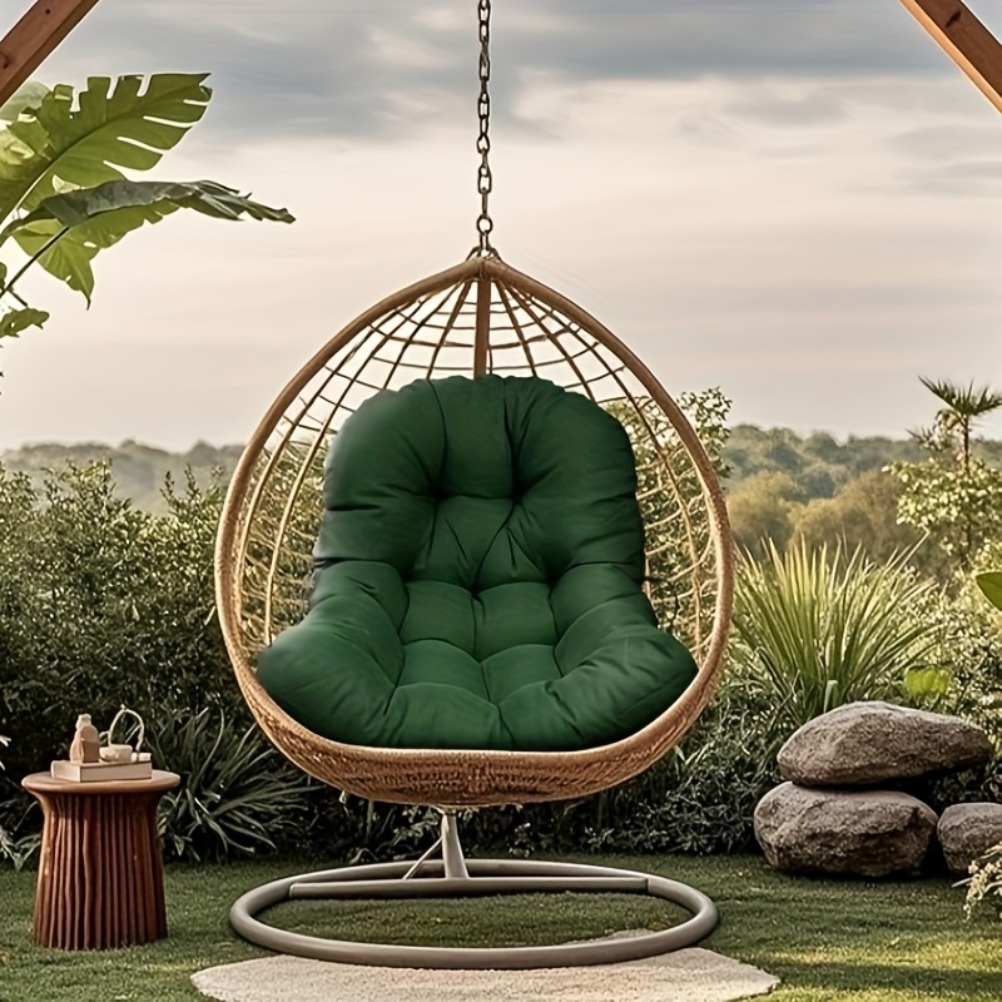 Ganzjahres-Chaiselongue, Balkon-Garten-Sitzkissen, Hängesessel-Sitzkissen (Hängesessel nicht enthalten)